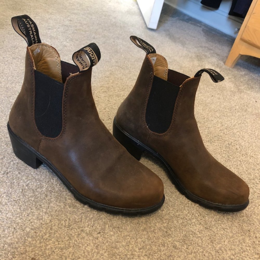 Blundstone Heeled Boots Antique Brown
